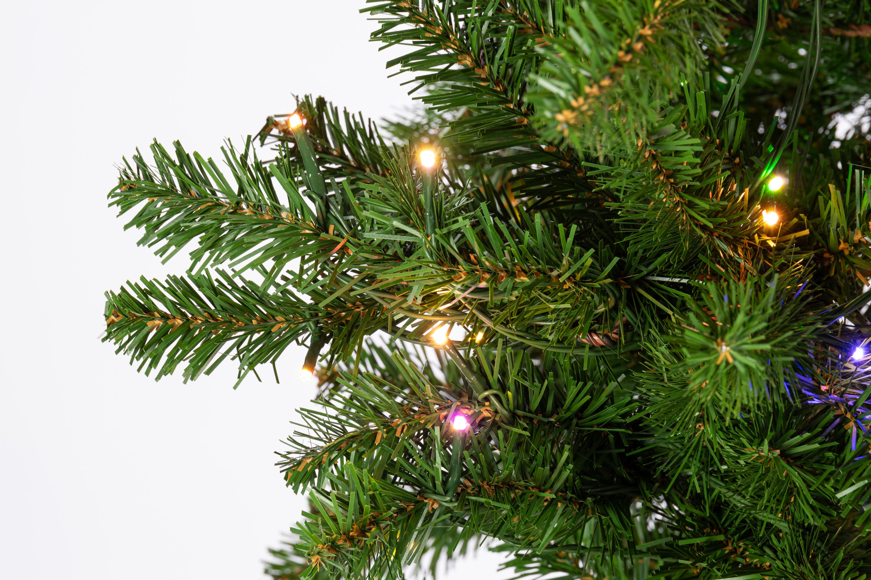 Sterling Magnificent 7 Foot Prelit Alpine Tree with Dual Color LED Lights